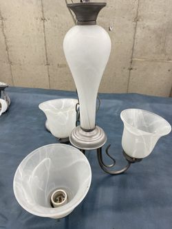 Chandelier - Three Light - Brushed Nickel