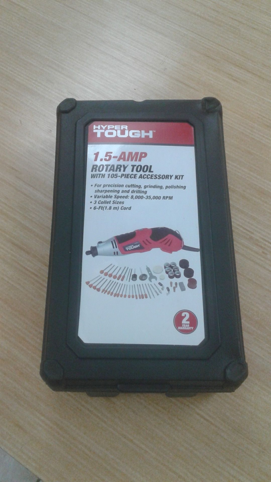 Hyper Tough 1.5AMP Rotary Tool With 105Piece Accessory Kit for Sale