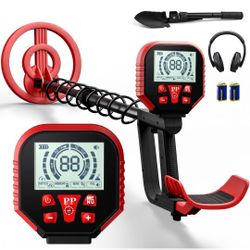 2025 Latest Metal Detector for Adults, Professional Waterproof & Adjustable Stem, Higher Accuracy Gold Detector with LCD, Advanced DSP Chip, 2.26 Poun