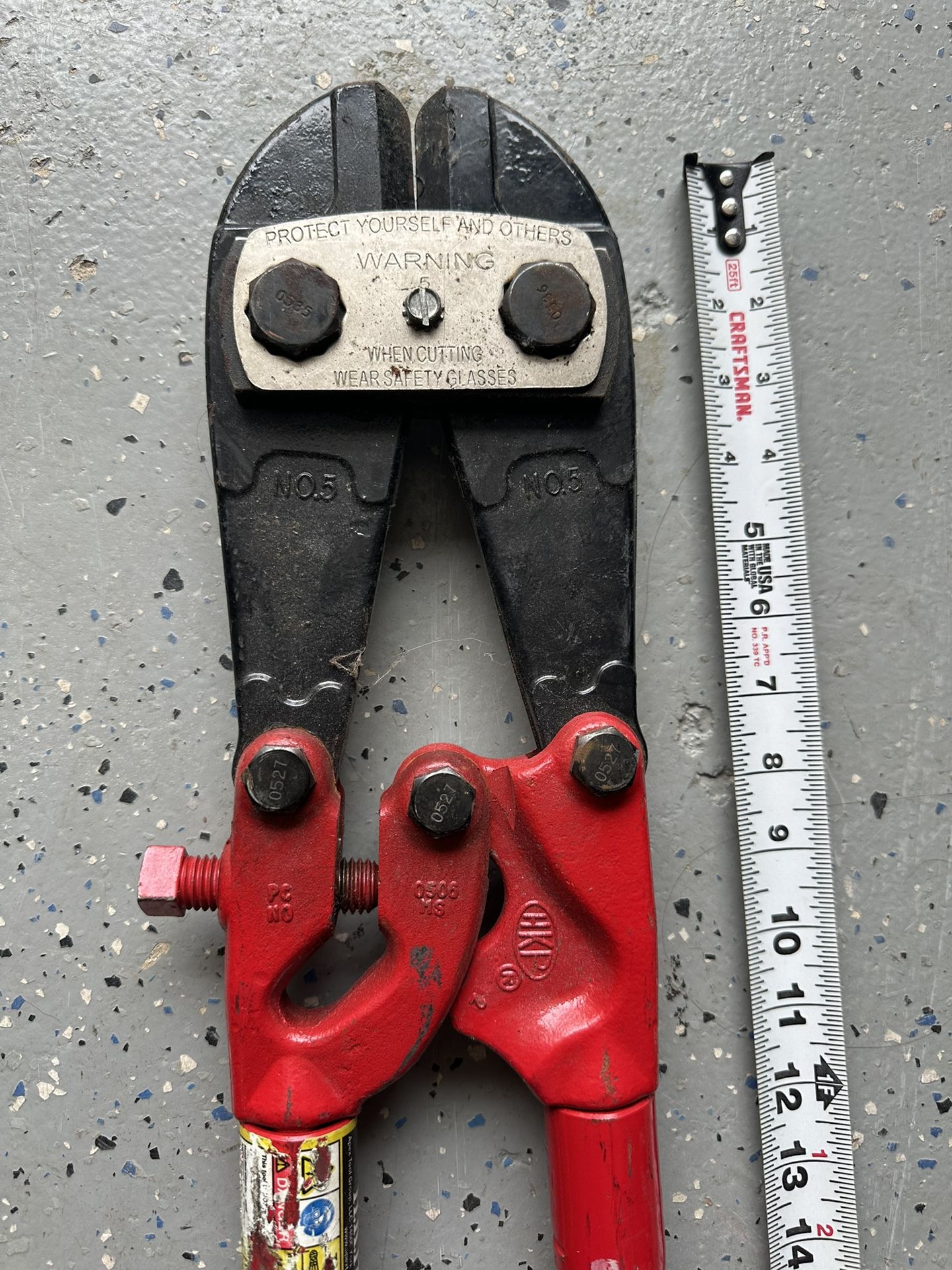 HK Porter No 5 Steel Bolt Cutters 42”