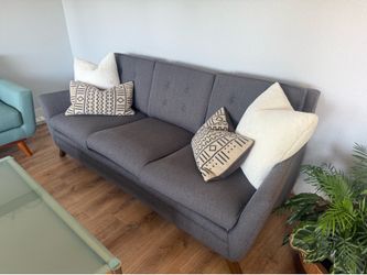 ✨ Modern Charcoal Gray Sofa ✨