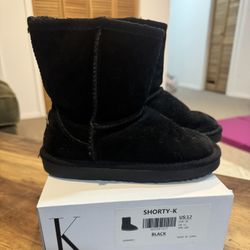 Black Girls Kids Boots 