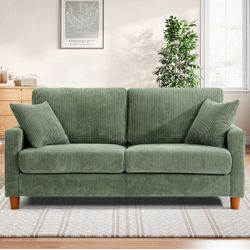 Even 2- Seat Corduroy Couch