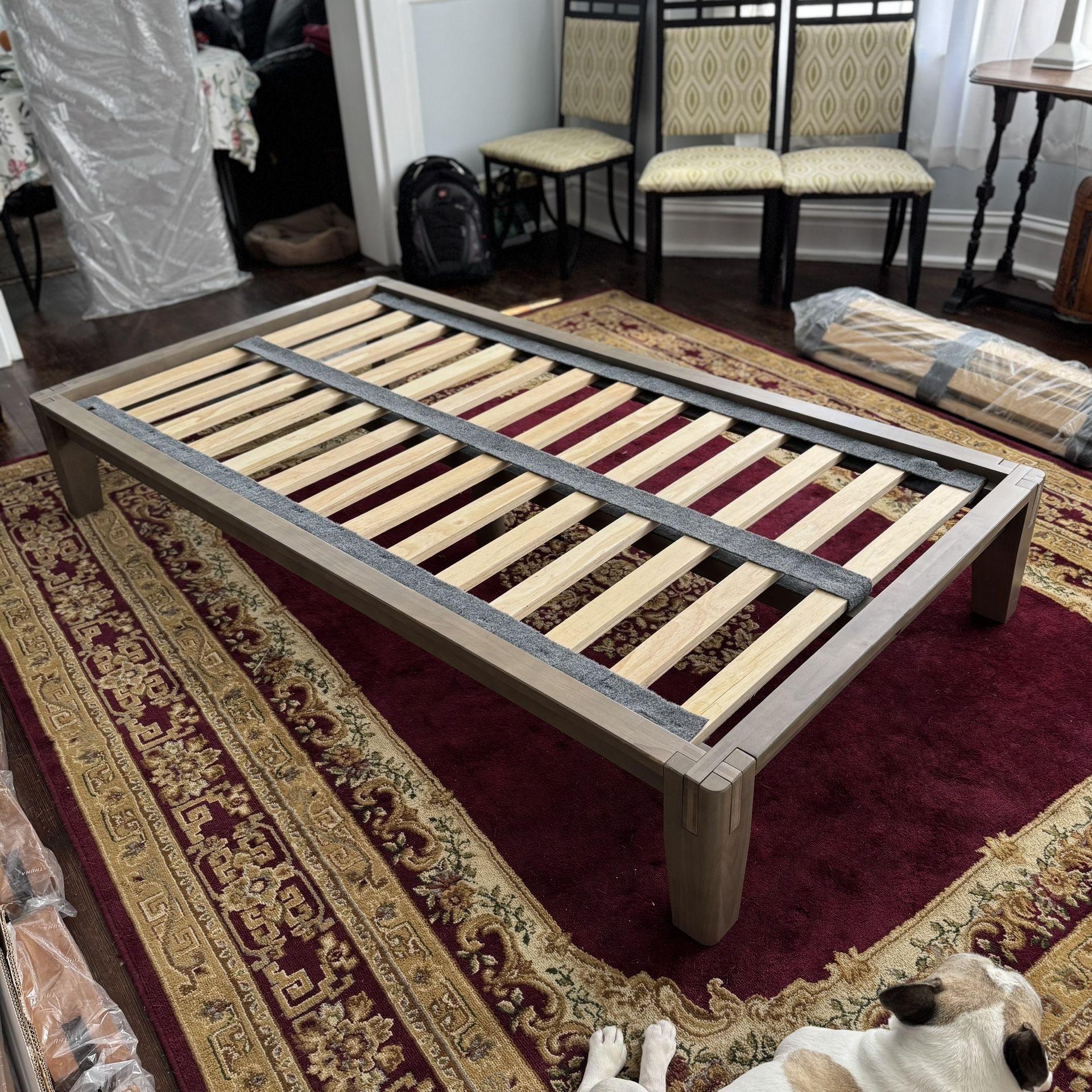 Spare Twin Gray THUMA Bed Frame