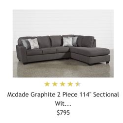 Mcdade Sectional Right Handed Chaise -Living Spaces