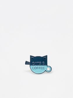 Cats & Coffee pins