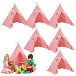 Kids Teepee Tent Set 6 Pack