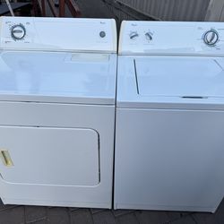 Whirlpool Washer and Dryer Set Electric White