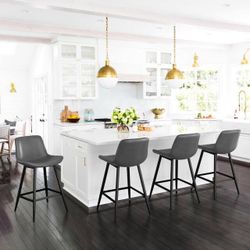 Set of 4 Barstools 24 Inch