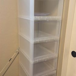 Drop Front Shoe Containers 