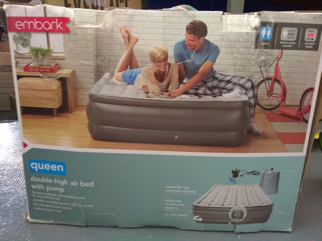 Embark Queen Double High Air Bed with Pump
