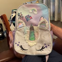 Purple  Unicorn Backpack 