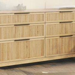 New Unused Solid Wooden Dresser from Home Depot - 6 Drawer 