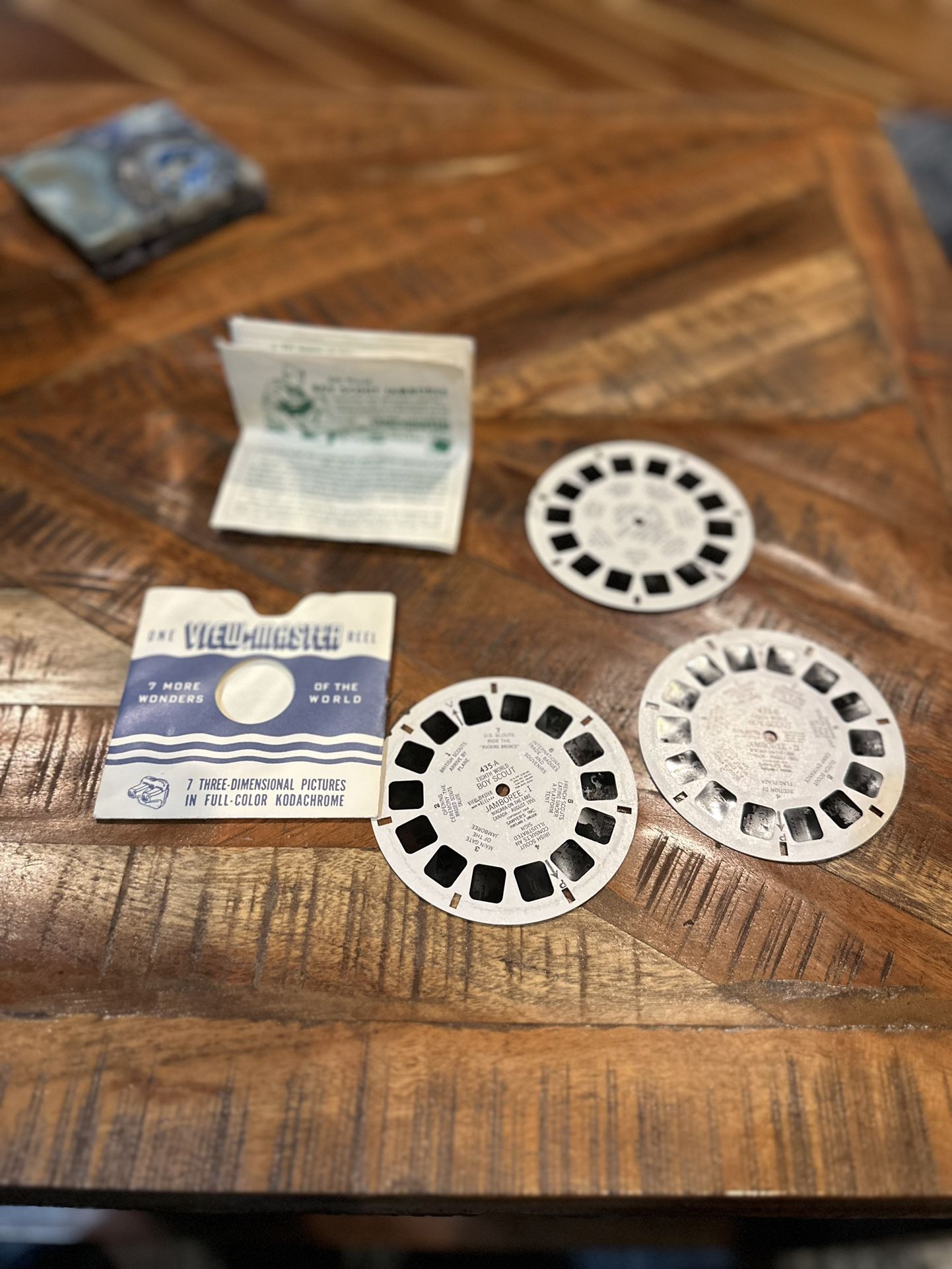 8th World Boy Scout Jamboree 3d View-Master 3 Reel Packet 1955 With Booklet