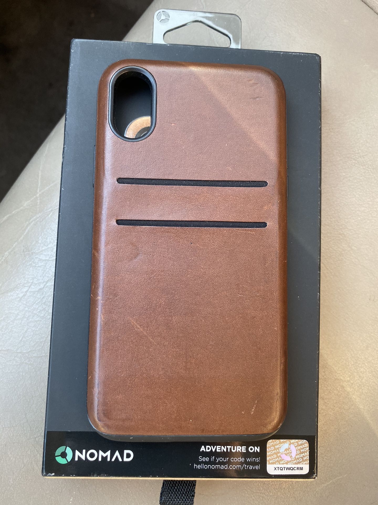 Nomad leather card case iPhone X/XS