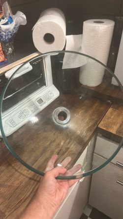 tempered glass vessel sink