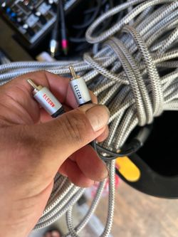 Elegan Braided RCA Audio Cable and DJ Wires
