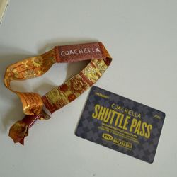 2026 Coachella Wristband + SHUTTLE PASS