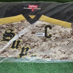 Supreme Fire & Ice Hockey Jersey FW25 M Camo