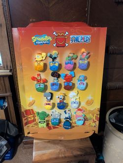 SpongeBob one piece McDonald's toy display