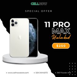 Black Friday Deals! iPhone 11 Pro Max Unlocked 64GB - Silver