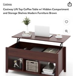 🌟NEW IN BOX! Costway Lifting/Storage Coffee Table🌟 