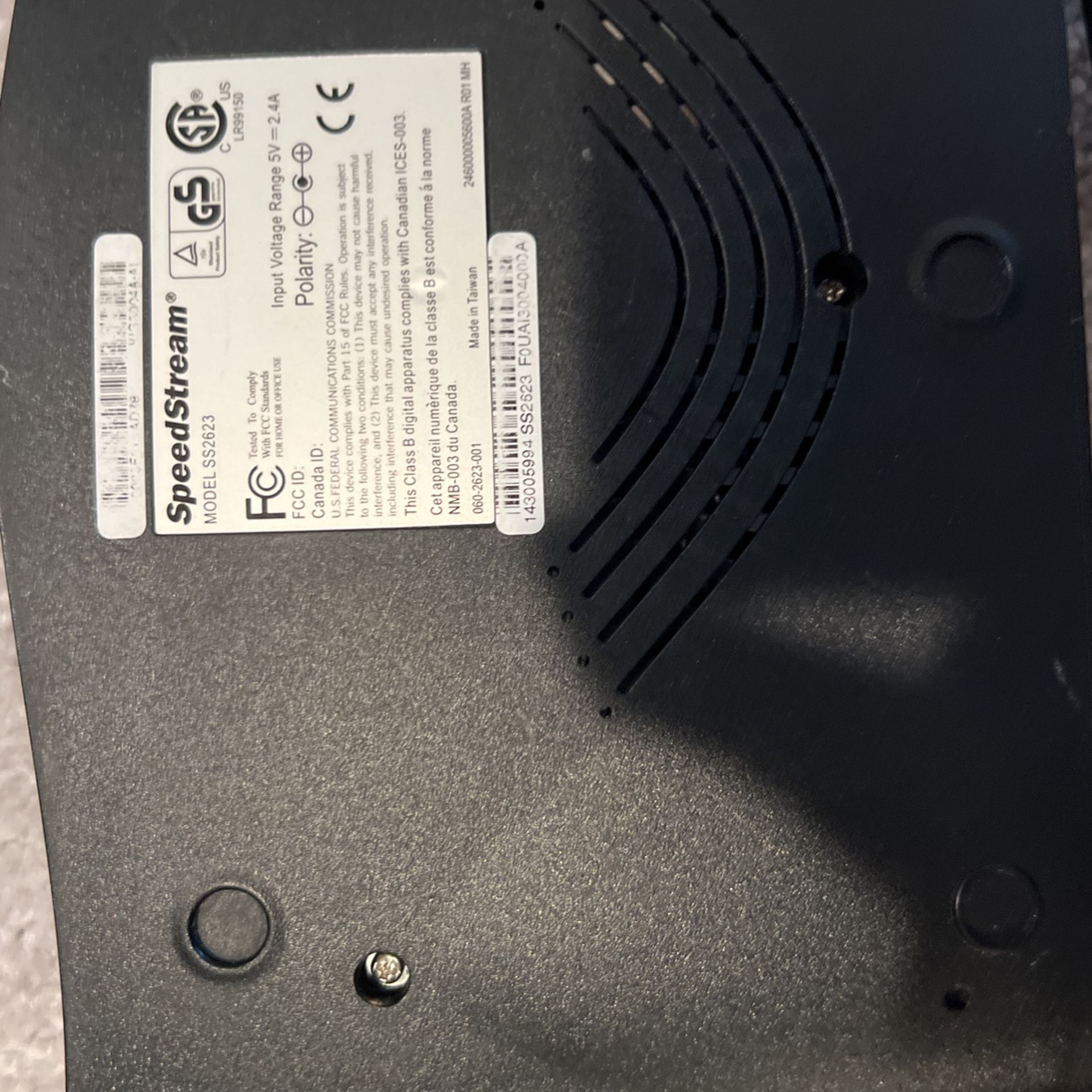 Speed stream SS2623 Router