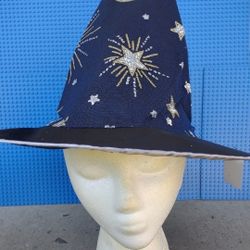 Children's Halloween Dress Up Witch Wizard Pointy Hat