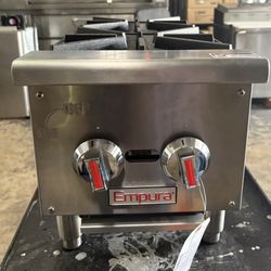 Two (2) Burner Hotplate Gas Or Propane Restaurant Equipment 