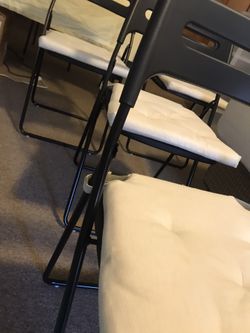 4 folder chairs cushion