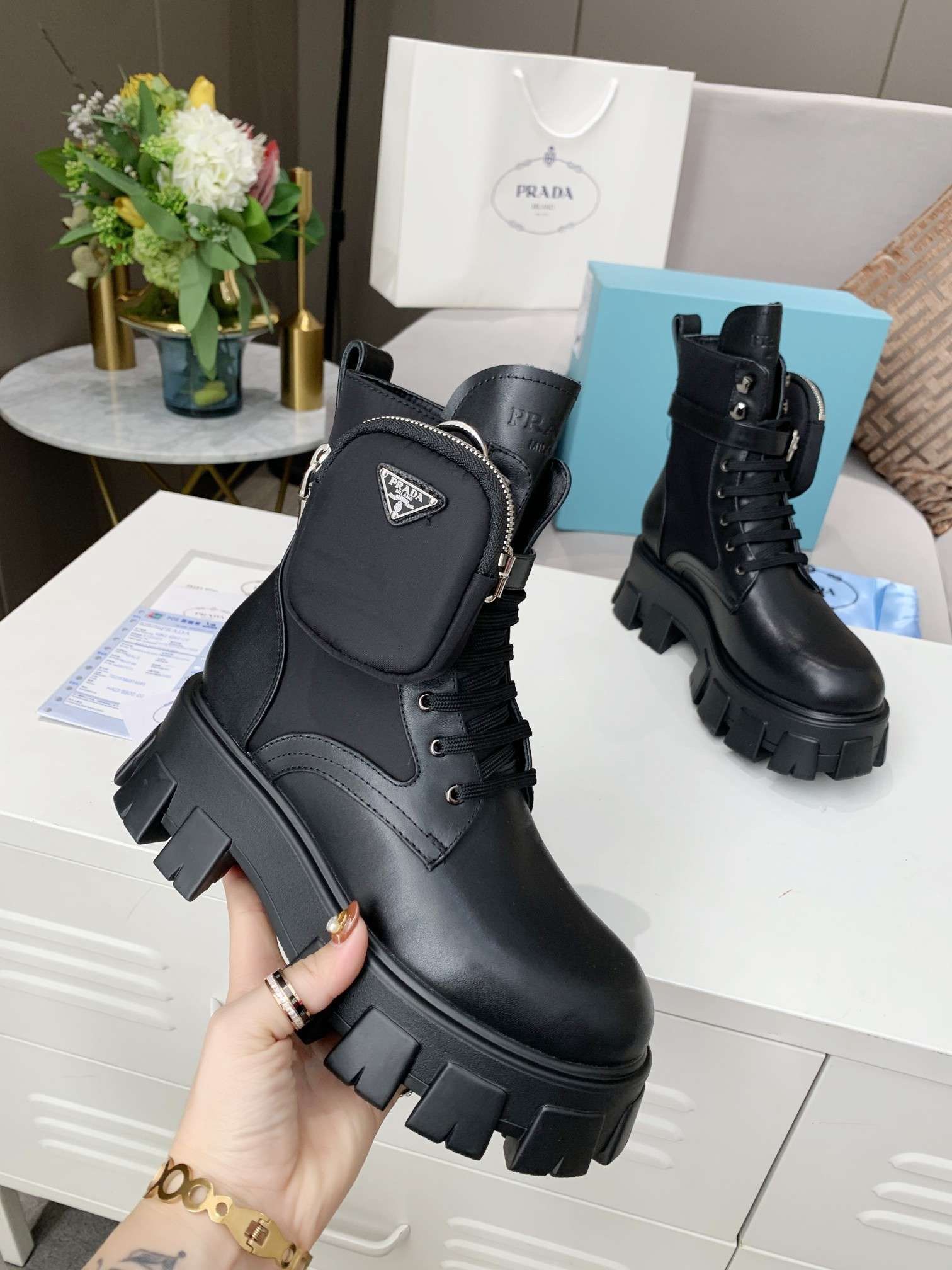 Pradas And Louis Vuitton And Alexander McQueen Boots And Balenciaga for  Sale in Cypress, TX - OfferUp