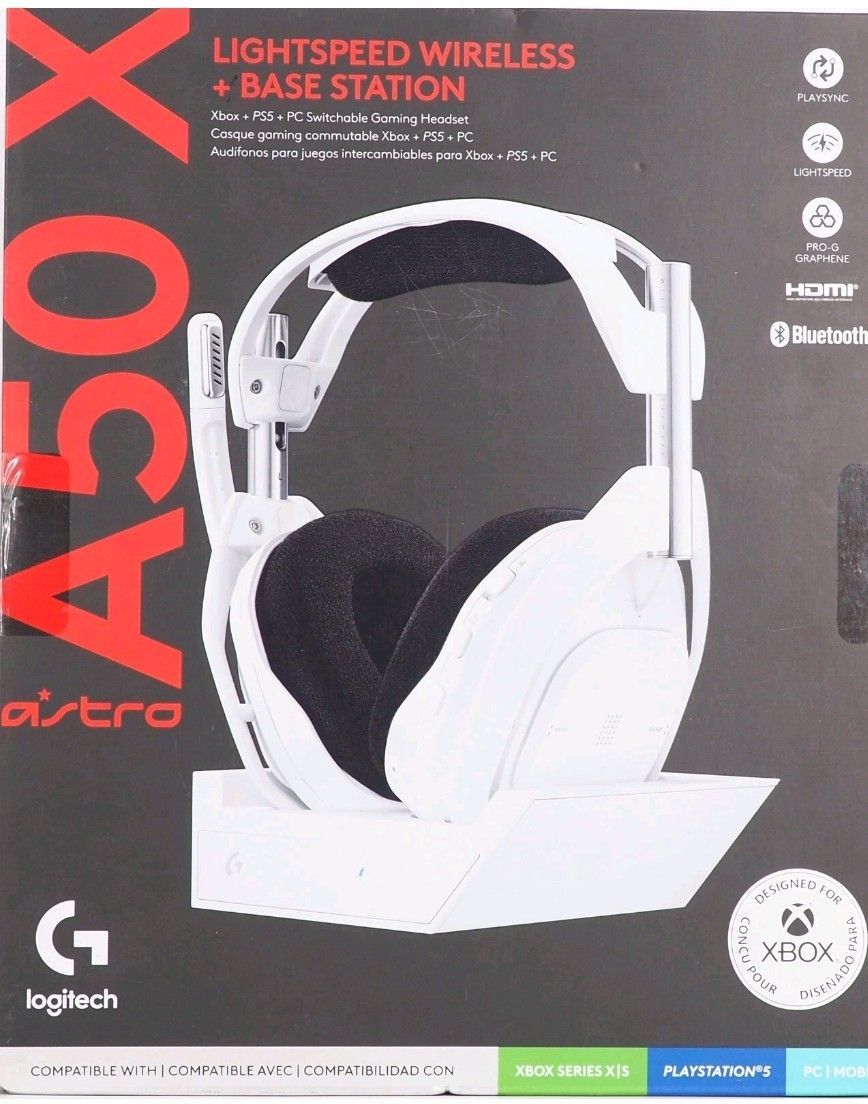 Logitech G Astro A50 X Wireless Gaming Headset + Base Station (PS5/Xbox/PC) - PLAYSYNC (Price Negotiable)
