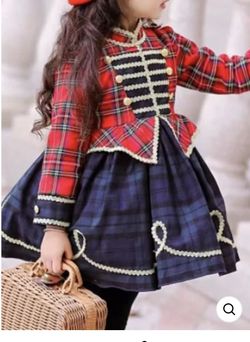 Little Drummer Girl Plaid Special Occasion Dress