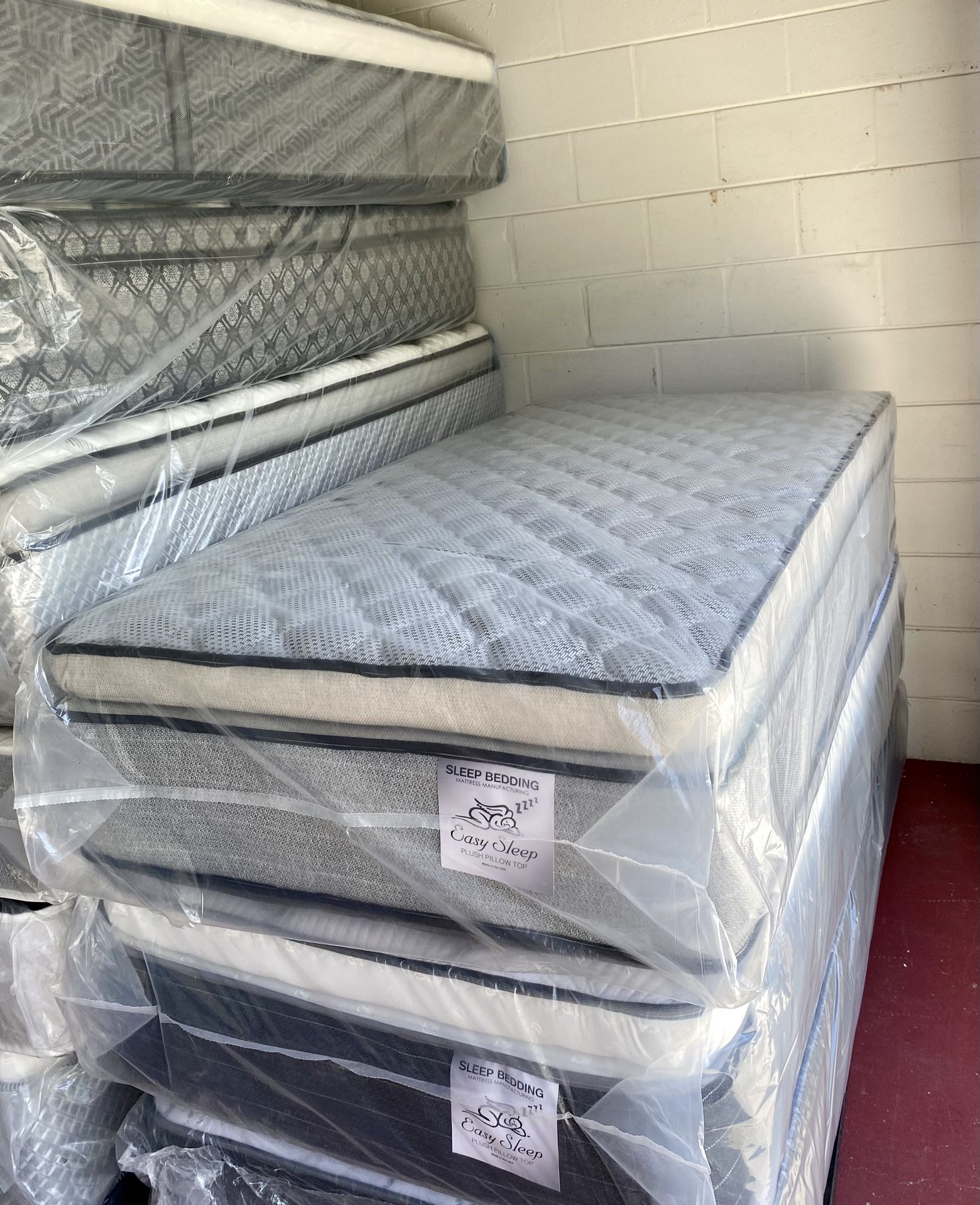 Twin Size Mattress Pillow Top 14” Inches Excellent Comfort Also Available: Full, Queen And King New From Factory With Its Plastic Same Day Delivery