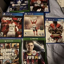 7 Game Bundle 4 Games PS4 And 2 Games Xbox One