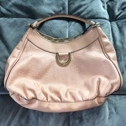 Gucci Pink Leather Large Hobo Bag - Guccisima Pink *Tags Included*