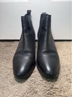 Marc Fisher Black Leather Chelsea Ankle Boots Women’s Booties Size 8