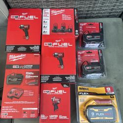 Milwuakee : Dewalt Tool And Battery Bundle ! All Brand New ! $925 For Everything 