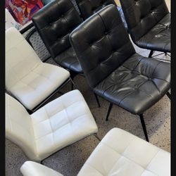 Upholstered Leather Chairs!