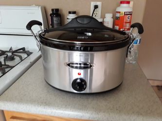 Hamilton Beach 33162H Stainless Steel 6 Qt. Stainless-look Stay or Go Slow Cooker