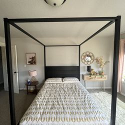 Black Canopy Ikea Bed