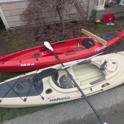 Kayak Bundle With 2 Kayaks, 2 Paddles & 2 Thule Rack Sets