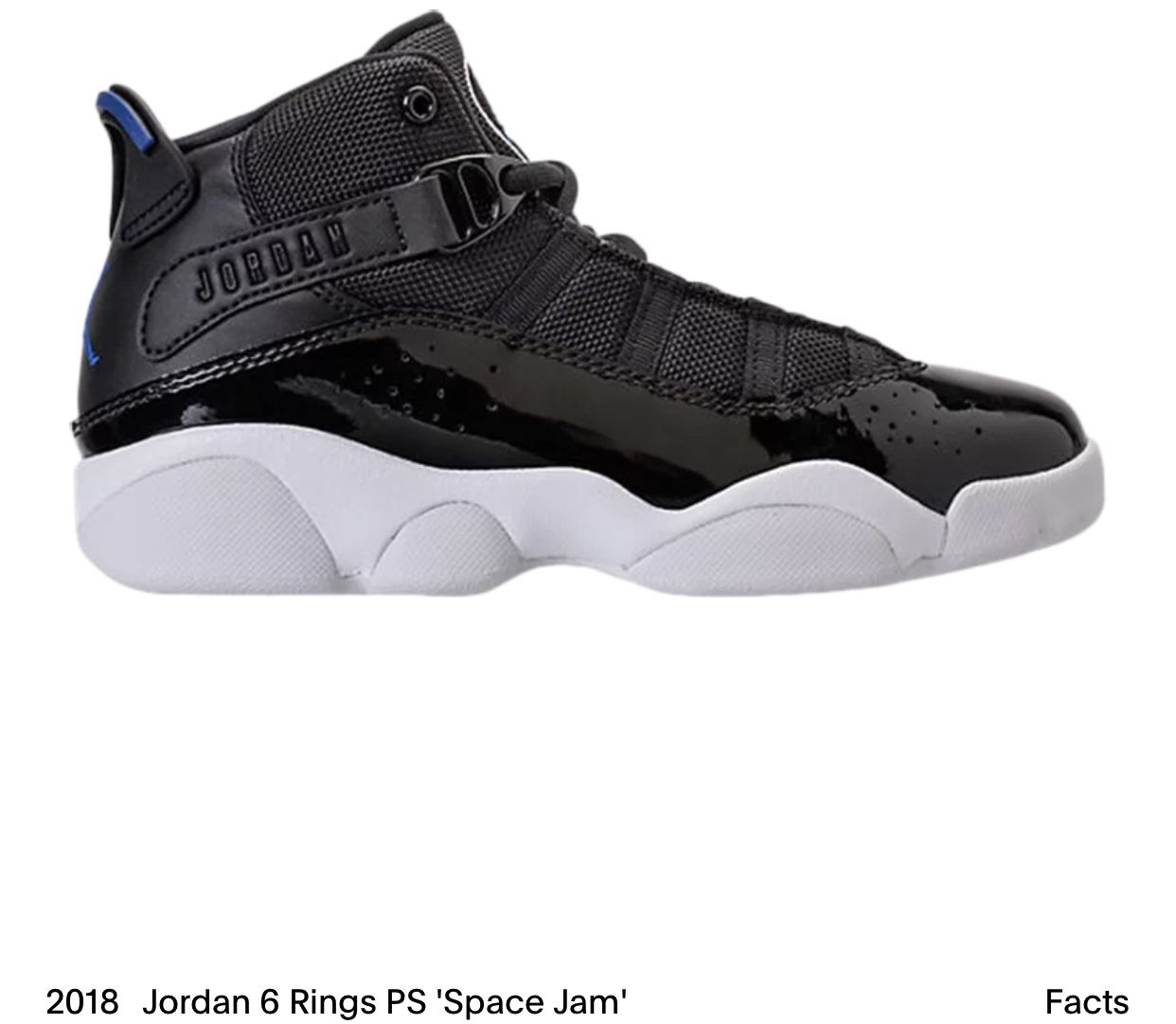 Air Jordan Rings Space Jam GS 323432 016 Basketball Shoes Black