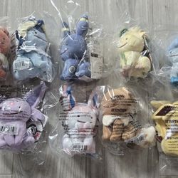 NEW Ditto Eeveelution Full Set Plush 9 Plush w/ Tags Pokemon Center Exclusive US