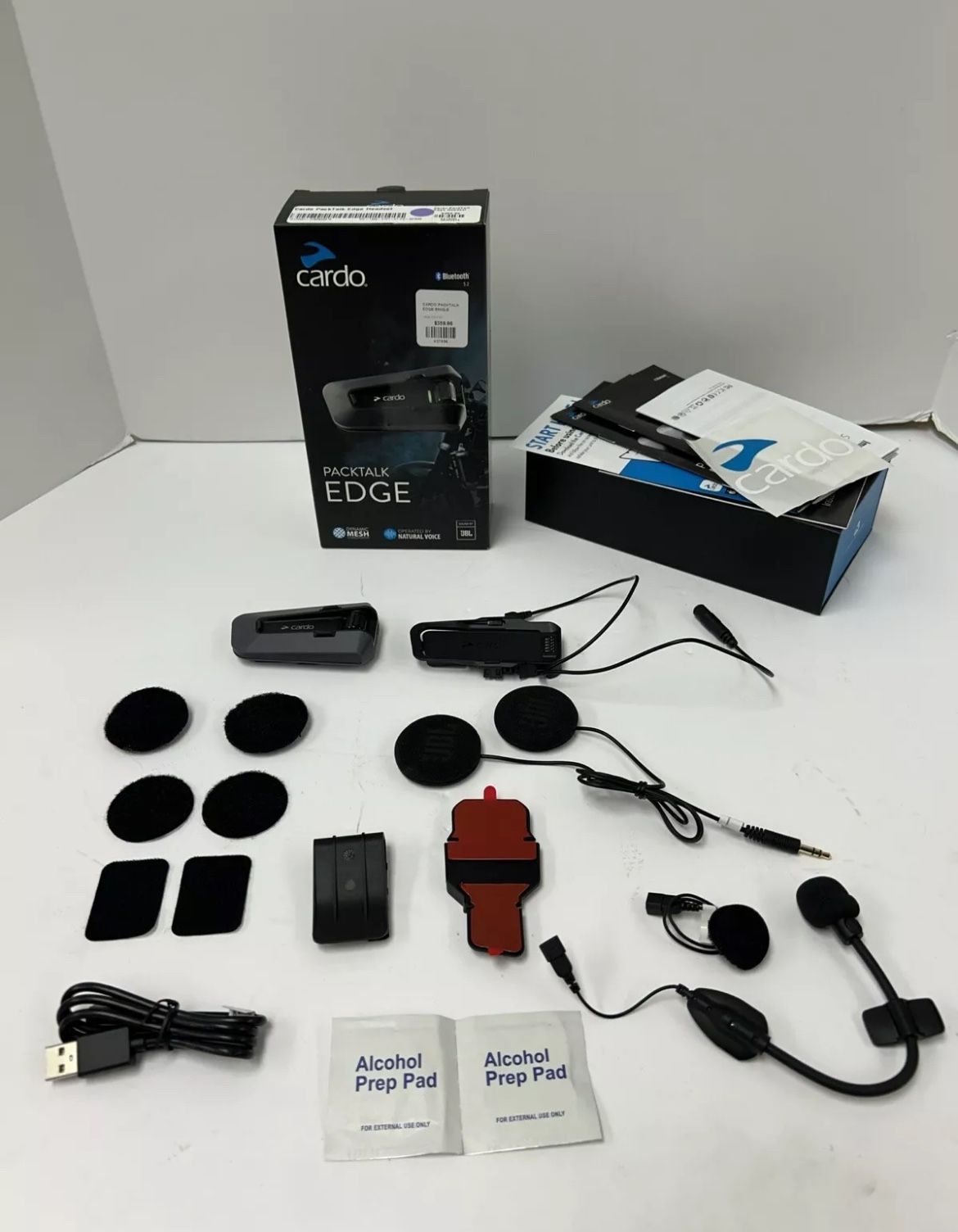 Cardo PackTalk Edge Headset Bluetooth with JBL Speakers