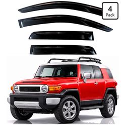 Rain Guards Fit for 2007-2014 Toyota FJ Cruiser, Out-Channel Window Visors Vent Wind Deflectors 4PC, Car Accessories for 07- 14 FJ Cruiser Amazon's Ch