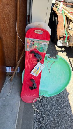 SNOW BOARD AND SNOW DISK
