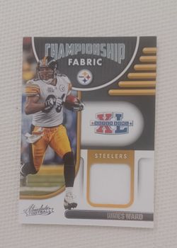 Hines Ward Absolute Football Championship Fabric Relic Card