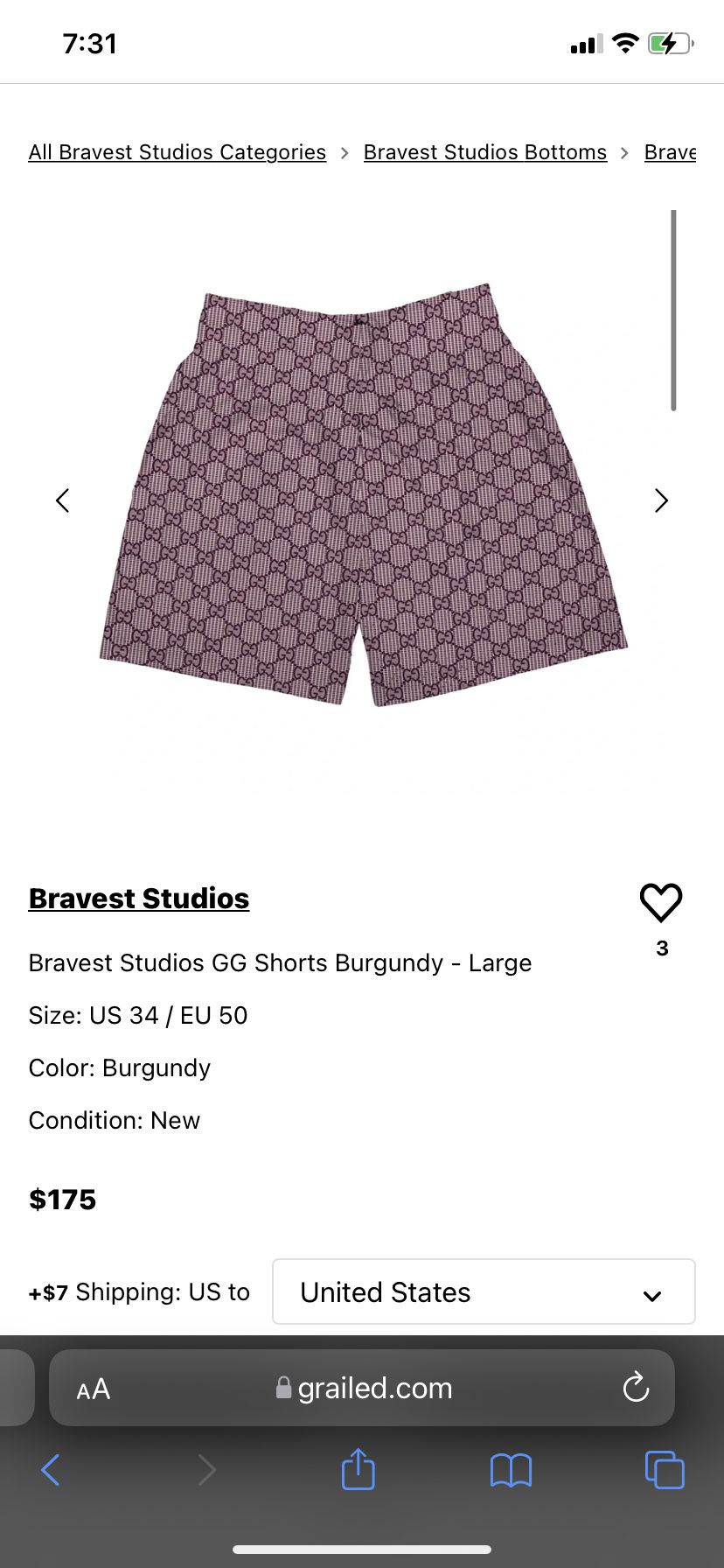 Bravest Studios Paisley Shorts