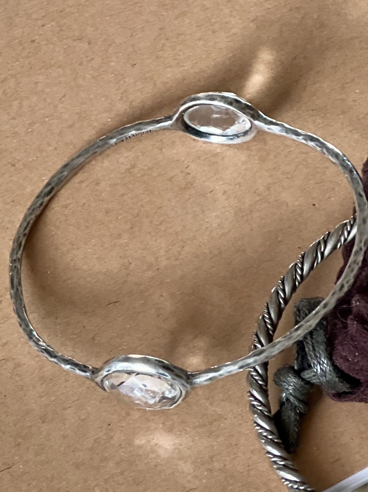 Ippolita Sterling Silver Crystal Bangle Rock Candy